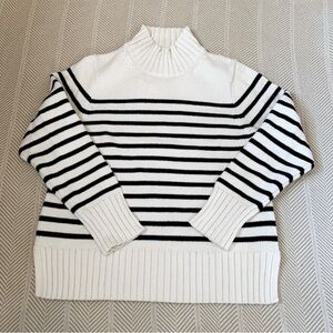 Striped Black and White Women's Sweater